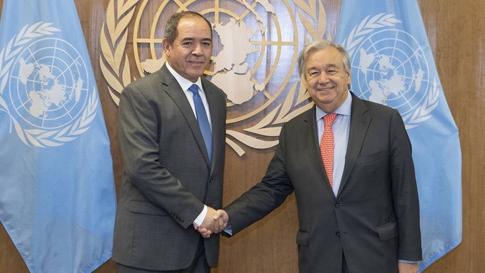 بوقدوم يهنئ  الأمين العام للأمم المتحدة بعد تجديد انتخابه