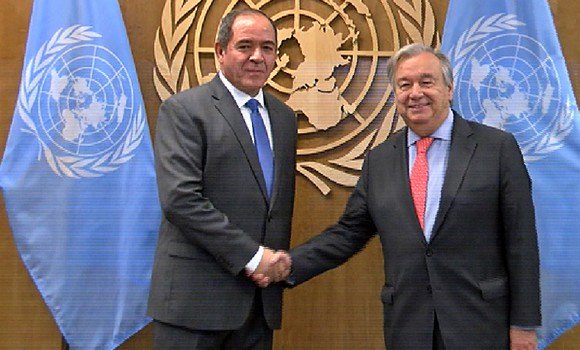 بوقدوم يجدد تهانيه لأونطونيو غوتيريش بمناسبة اعادة انتخابه أمينا عاما للأمم المتحدة
