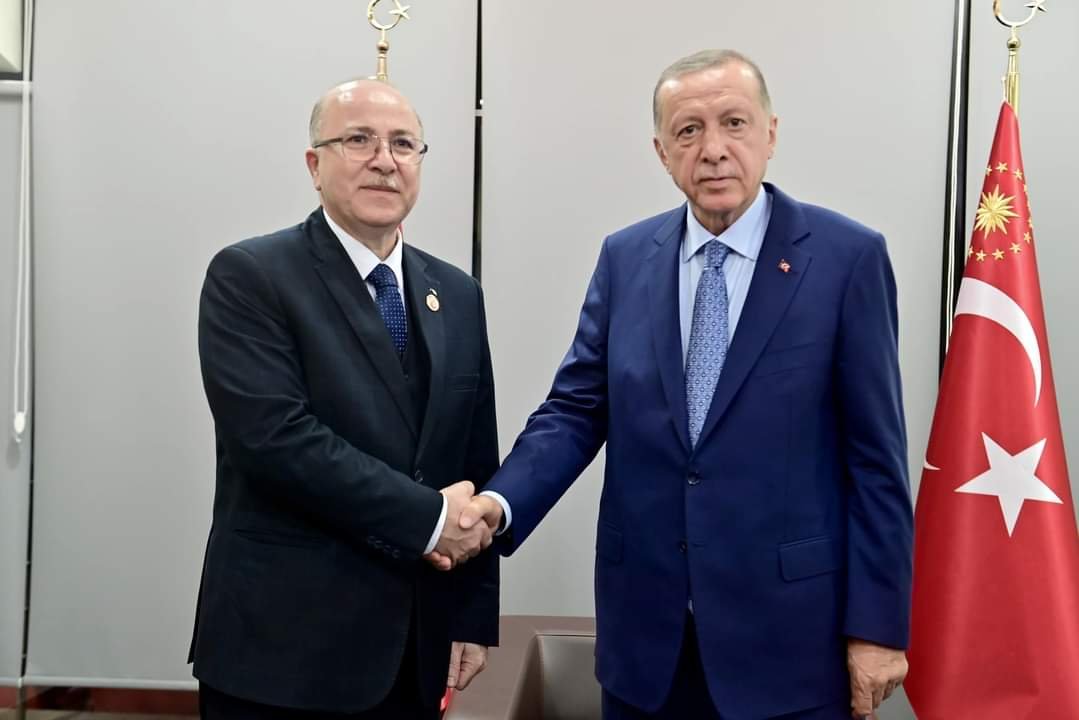 أردوغان يستقبل الوزير الأول أيمن بن عبد الرحمن