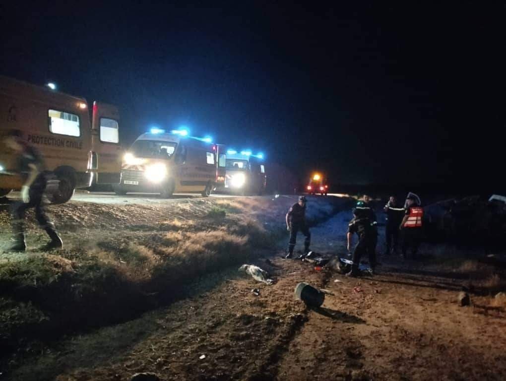 وفاة 06 اشخاص واصابة 09 اخرين في حادث مرور بولاية الجلفة