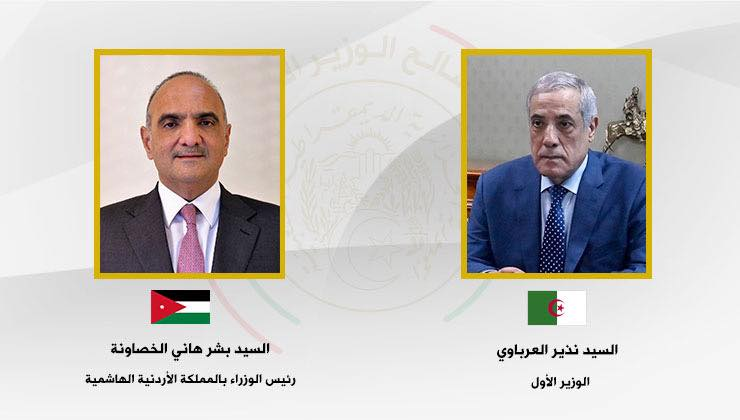الوزير الأول يتحادث هاتفيا مع رئيس الوزراء الأردني