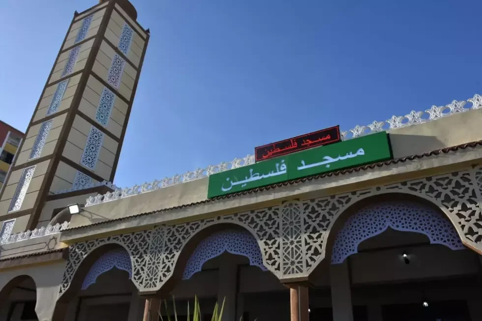 يوسف بلمهدي يدشن مسجد فلسطين بالجزائر