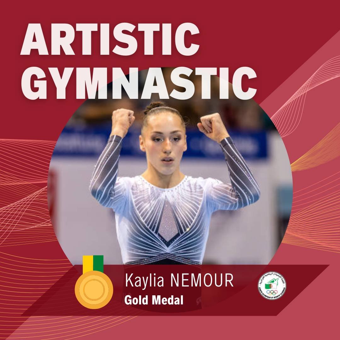 كيليا نمور تتوّج بالميدالية الذهبية في كأس العالم للجمباز