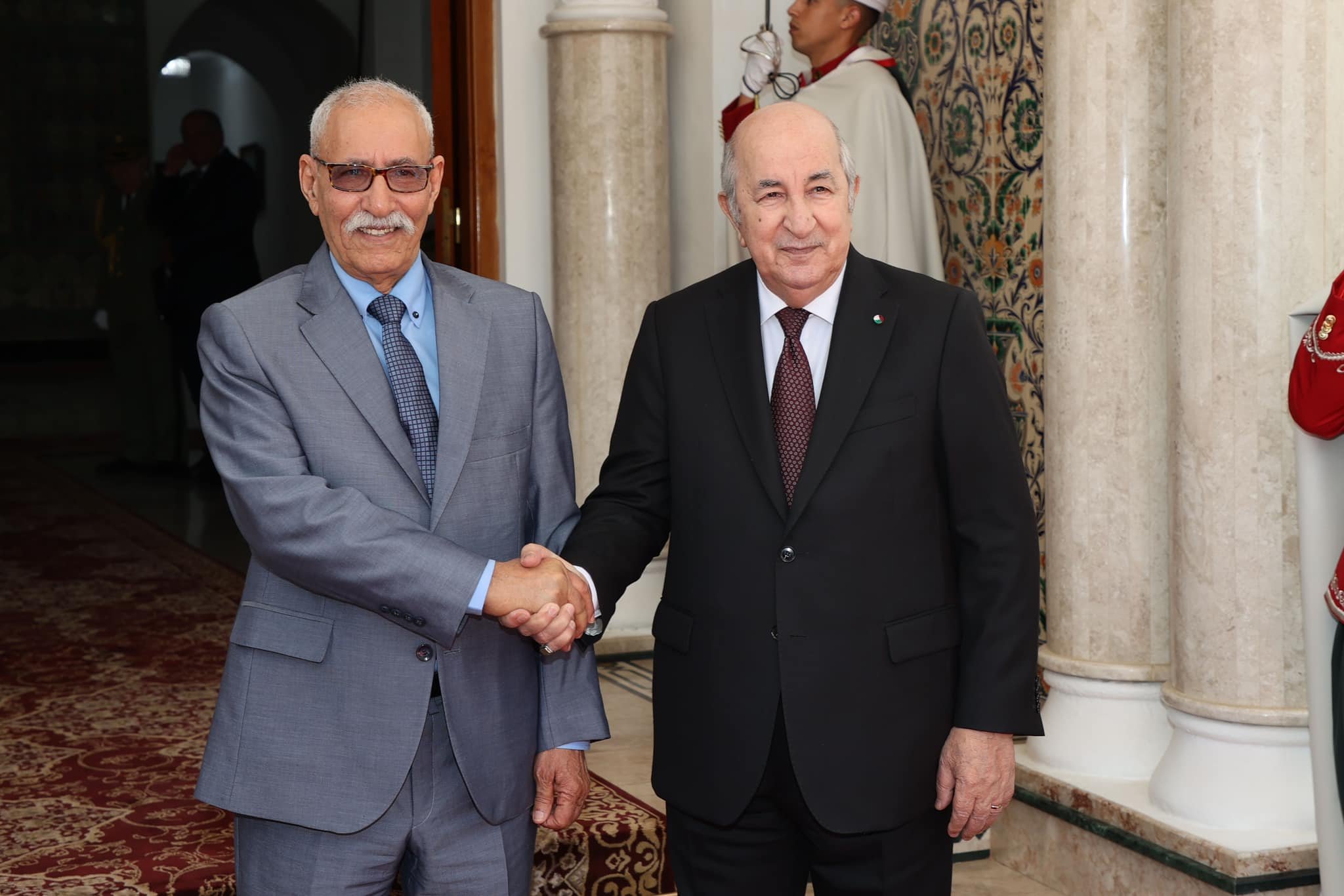 رئيس الجمهورية يستقبل الرئيس الصحراوي